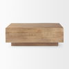 Hayden Light Brown Wood Rectangular Coffee Table thumbnail 2