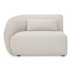Amelia Left Arm Facing Chair Warm White, Sectional Sofa by Moe's Home, 50.25" width x 32.5" height x 36.25" depth thumbnail 1