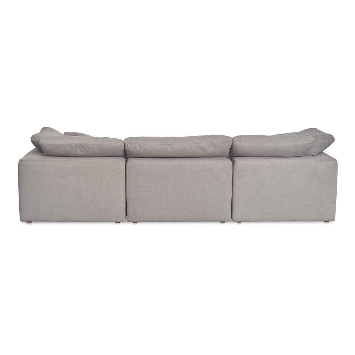 Terra Modular Sofa Light Grey, Sectional Sofa by Moe's Home, 114" width x 32" height x 38" depth View 4
