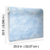 Atrium Clouds Blue Peel & Stick Wallpaper, by York Wall, 20' length x 1'8.5" width x 0.02" depth thumbnail 8