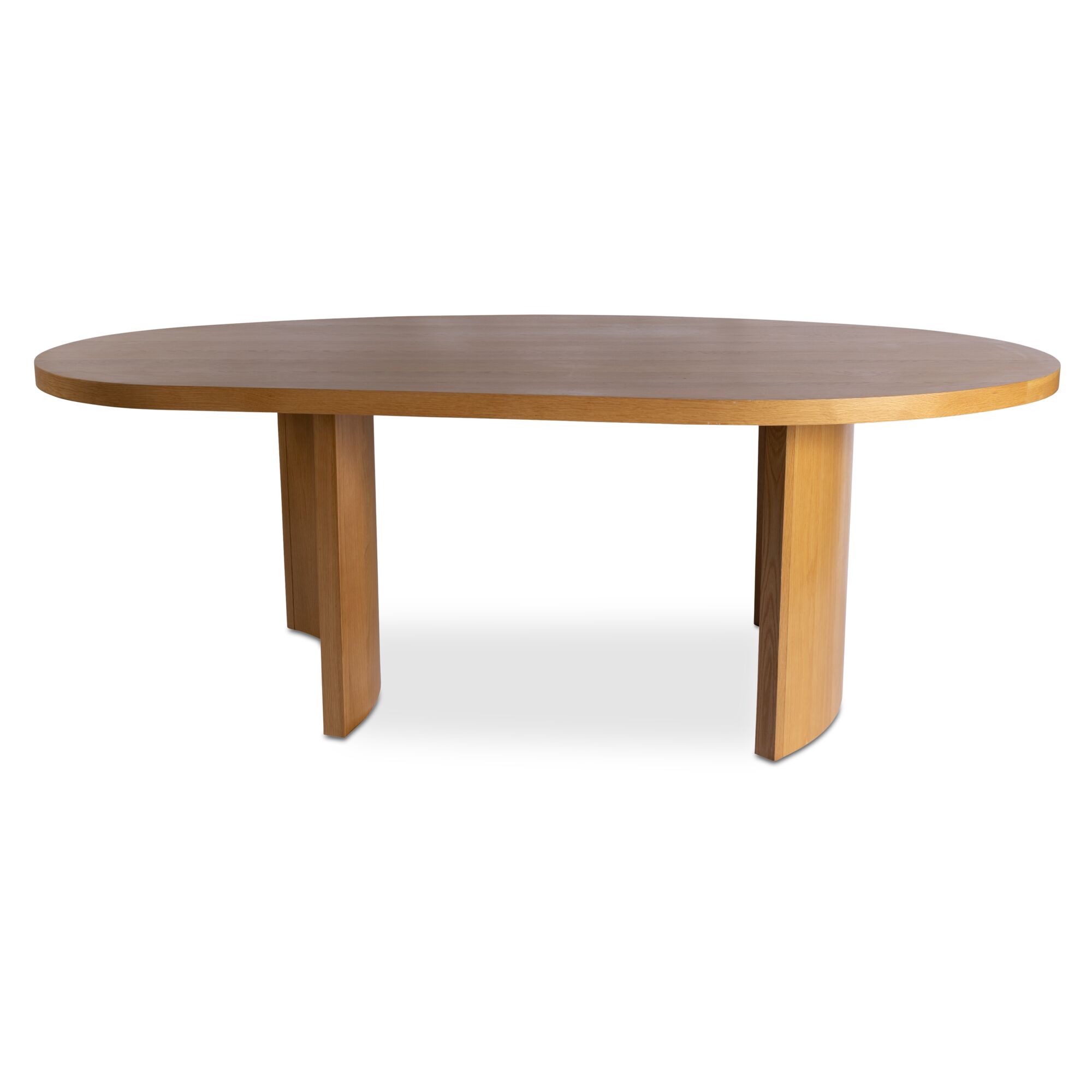 Louise Dining Table Natural, by Moe's Home, 86" width x 30" height x 46" depth View 1