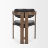 Shiro Medium Brown with Espresso Brown Leather Dining Chair thumbnail 5