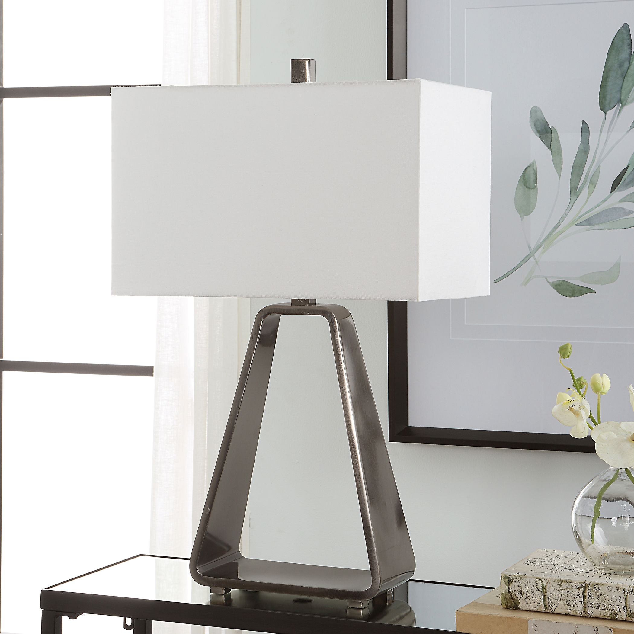 Halo Modern Open Table Lamp large image 