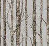 The Birches Silver Grey & Taupe Wallpaper, by York Wall, 27' length x 2'3" width x 0.02" depth thumbnail