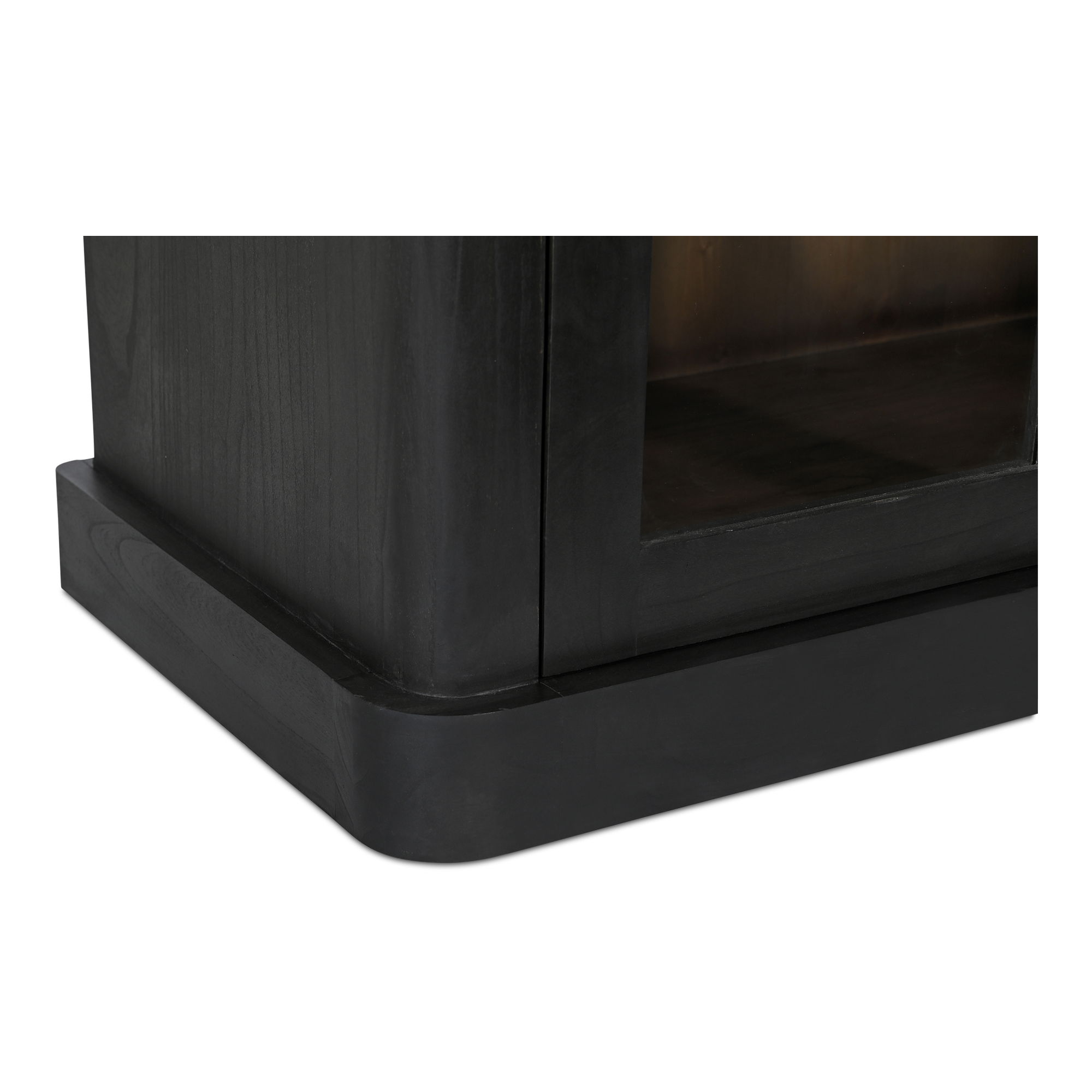 Mona Tall Cabinet Black, Cabinets & Sideboard by Moe's Home, 42" width x 86" height x 21" depth View 6