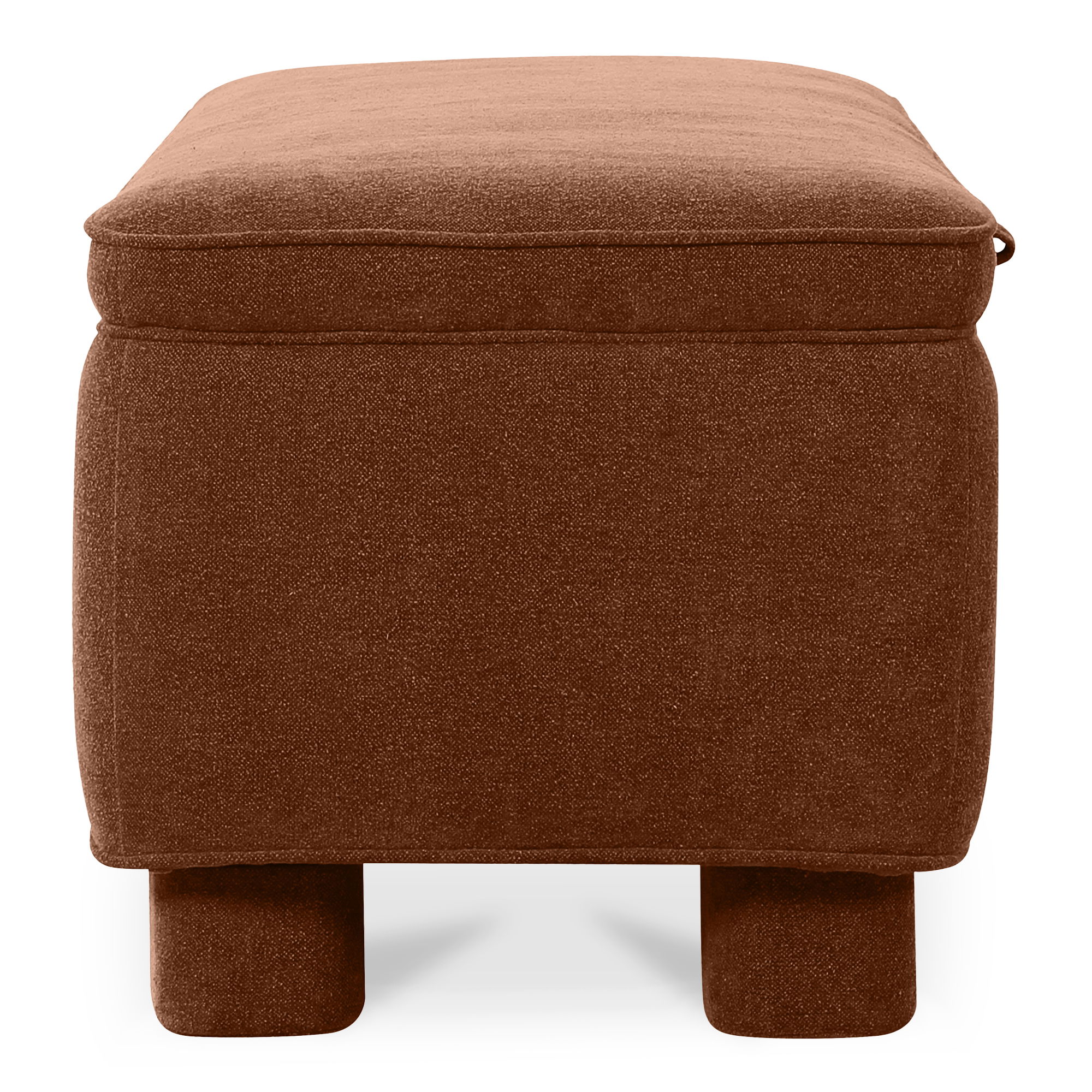 Ichigo Storage Bench Deep Orange, Benche by Moe's Home, 59" width x 18" height x 20" depth View 3