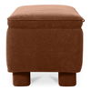 Ichigo Storage Bench Deep Orange, Benche by Moe's Home, 59" width x 18" height x 20" depth thumbnail 3