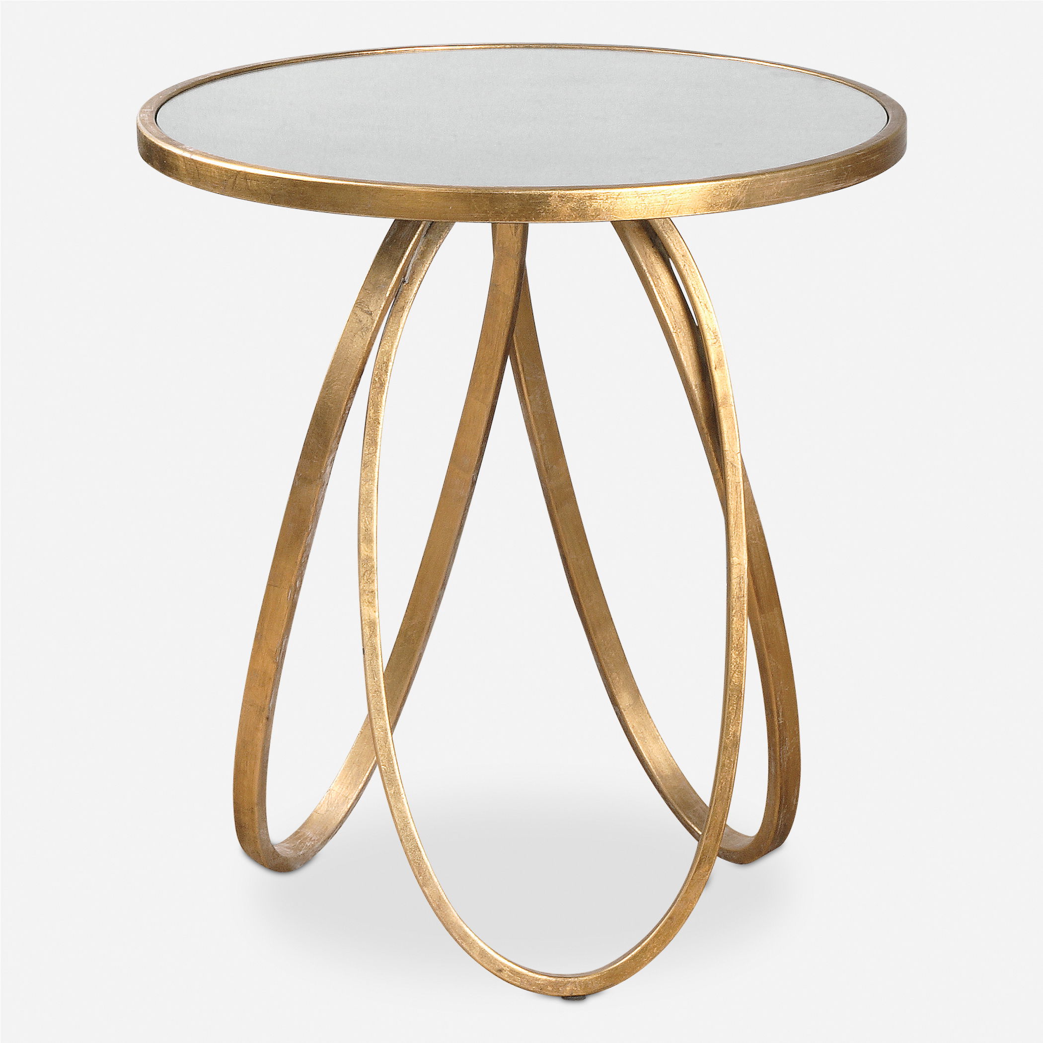 Montrez Gold Side Table, Furniture by Uttermost, 24" width x 26.25" height x 24" depth View 1