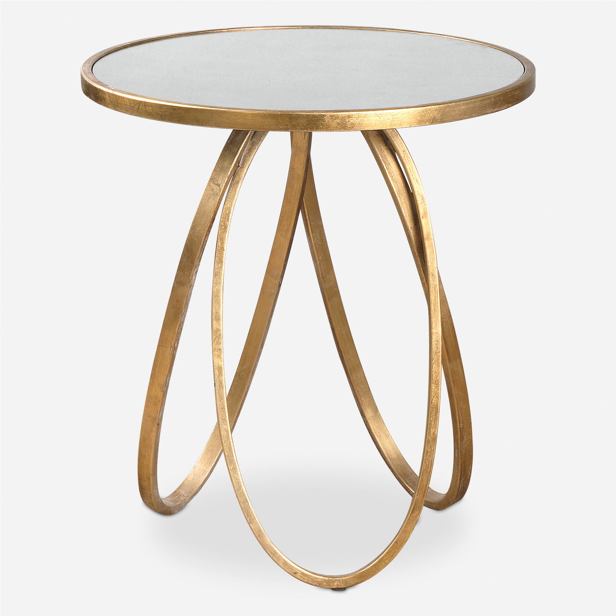 Montrez Gold Side Table, Furniture by Uttermost, 24" width x 26.25" height x 24" depth View 1