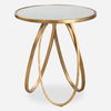 Montrez Gold Side Table, Furniture by Uttermost, 24" width x 26.25" height x 24" depth thumbnail 1