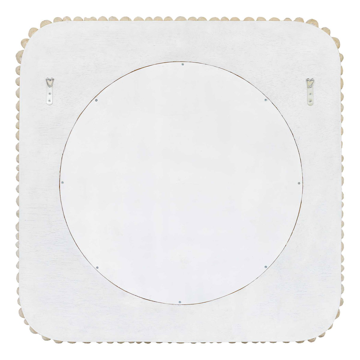 Merak Teak Mosaic Mirror, by Uttermost, 36.25" width x 36.25" height x 1.75" depth View 4