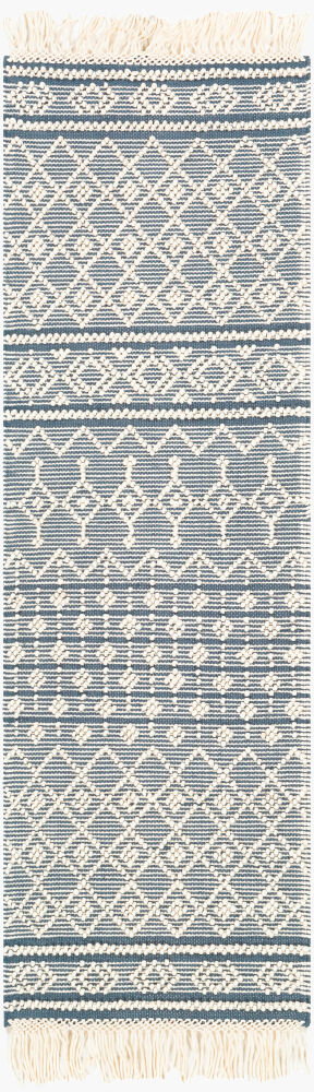 Farmhouse Tassels Handmade Rug, by Surya, 8' length x 2'6" width