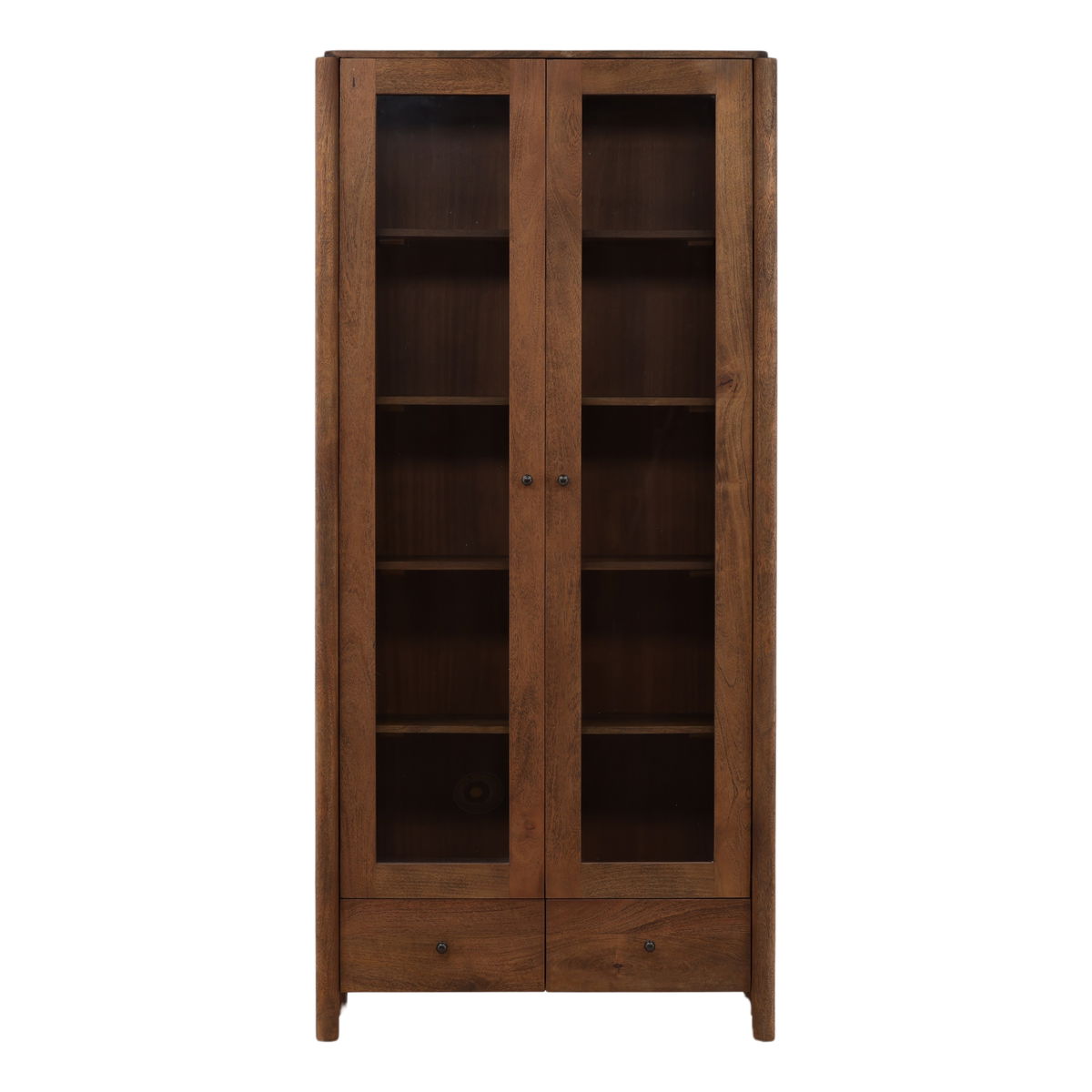 Reiko Cabinet Brown, Cabinets & Sideboard by Dovetail, 39" width x 84" height x 16" depth View 2