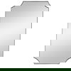 Lennox Nickel Scalloped Corner Mirror thumbnail 0