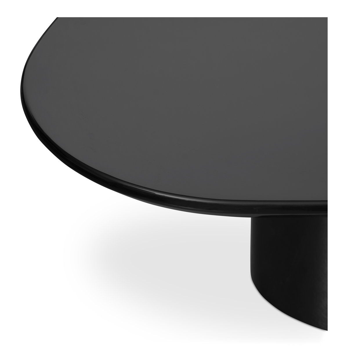 Eden Coffee Table Black Lacquer, by Moe's Home, 46" width x 16" height x 31.5" depth View 5
