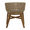 Keith Dining Chair Set of 2 Natural, by Dovetail, 23" width x 28" height x 22.5" depth thumbnail 4