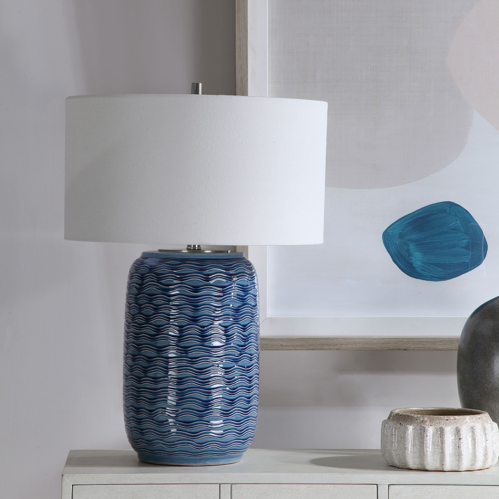 Sedna Blue Table Lamp large image 