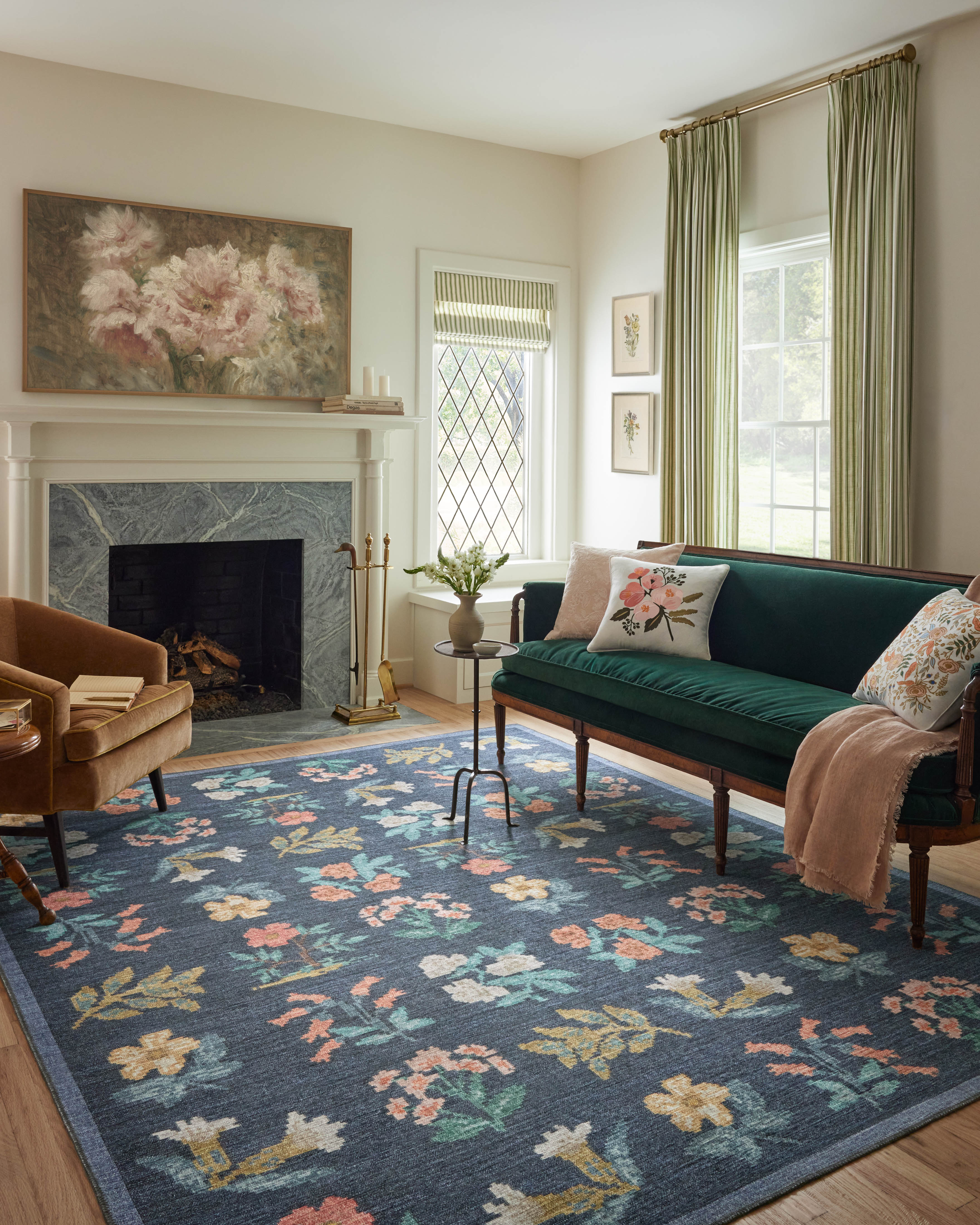 Rifle Paper Co. x Loloi Rosa Rug large image 