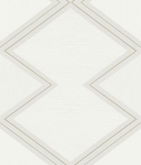 Diamond Twist White & Cream Wallpaper