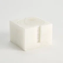 Online Designer Patio 8 Piece Alabaster Coaster Set w/Holder