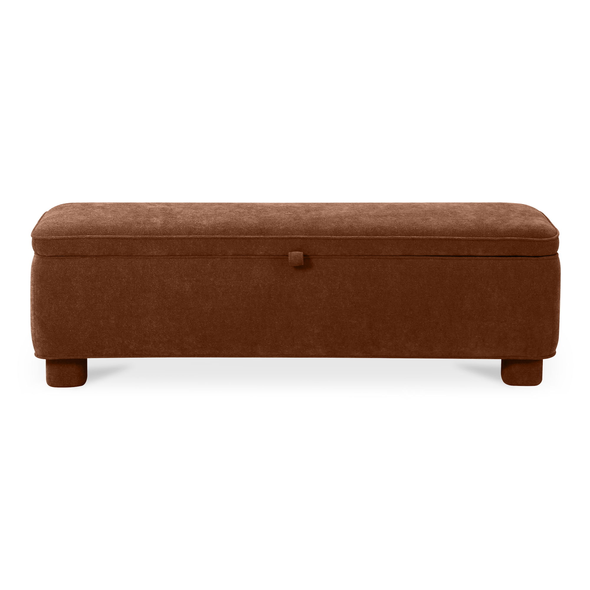 Ichigo Storage Bench Deep Orange, Benche by Moe's Home, 59" width x 18" height x 20" depth View 1