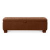 Ichigo Storage Bench Deep Orange, Benche by Moe's Home, 59" width x 18" height x 20" depth thumbnail 1