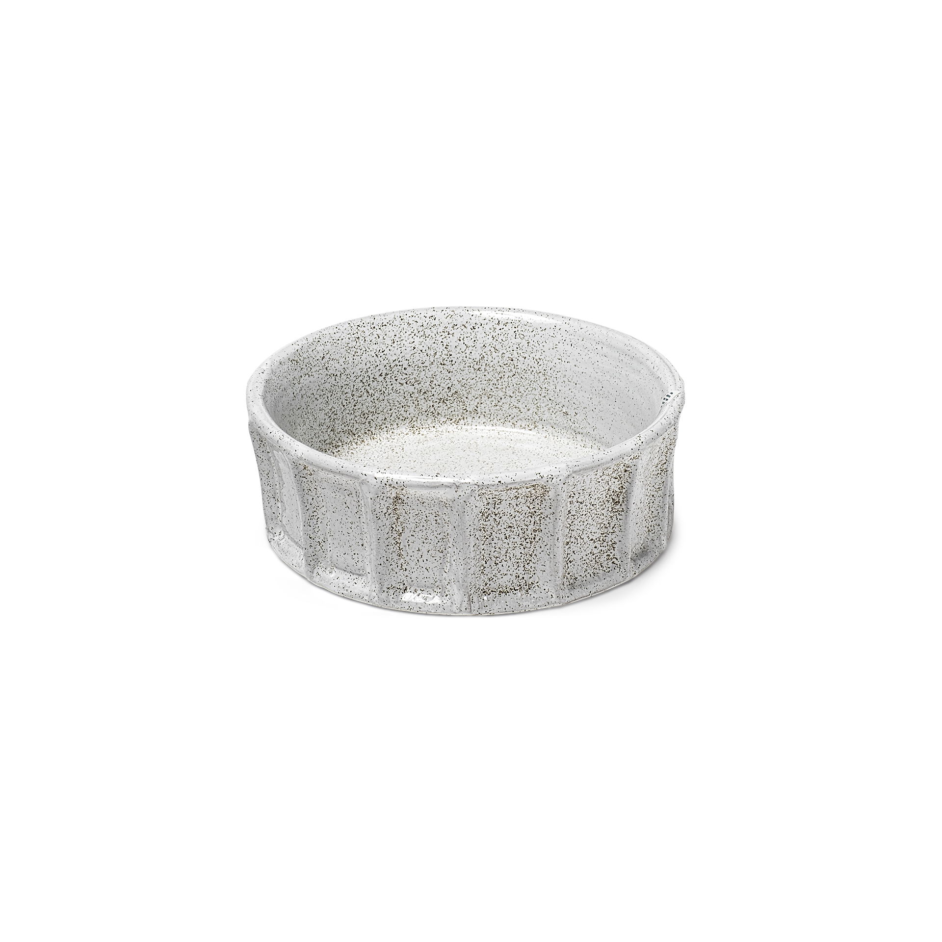 Silone (Small) 9L x 9W White Ceramic Bowl, Decorative Bowl by Mercana, 9.45" length x 9.45" width x 3.15" height View 1