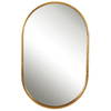 Varina Minimalist Gold Oval Mirror, by Uttermost, 20" width x 32" height x 1.5" depth thumbnail 1
