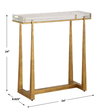 Midas Thick Crystal Accent Table, Side & End Table by Uttermost, 24" width x 24" height x 8.62" depth thumbnail 3