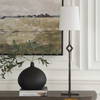 Puncture Cordless Iron Buffet Lamp, Table Lamp by Uttermost, 9" width x 36.25" height x 9" depth thumbnail 3