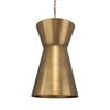 Crocker Brass 1 Light Mini Pendant, Mini Light Pendant by Uttermost, 14.5" width x 23" height x 14.5" diameter x 14.5" depth thumbnail 3