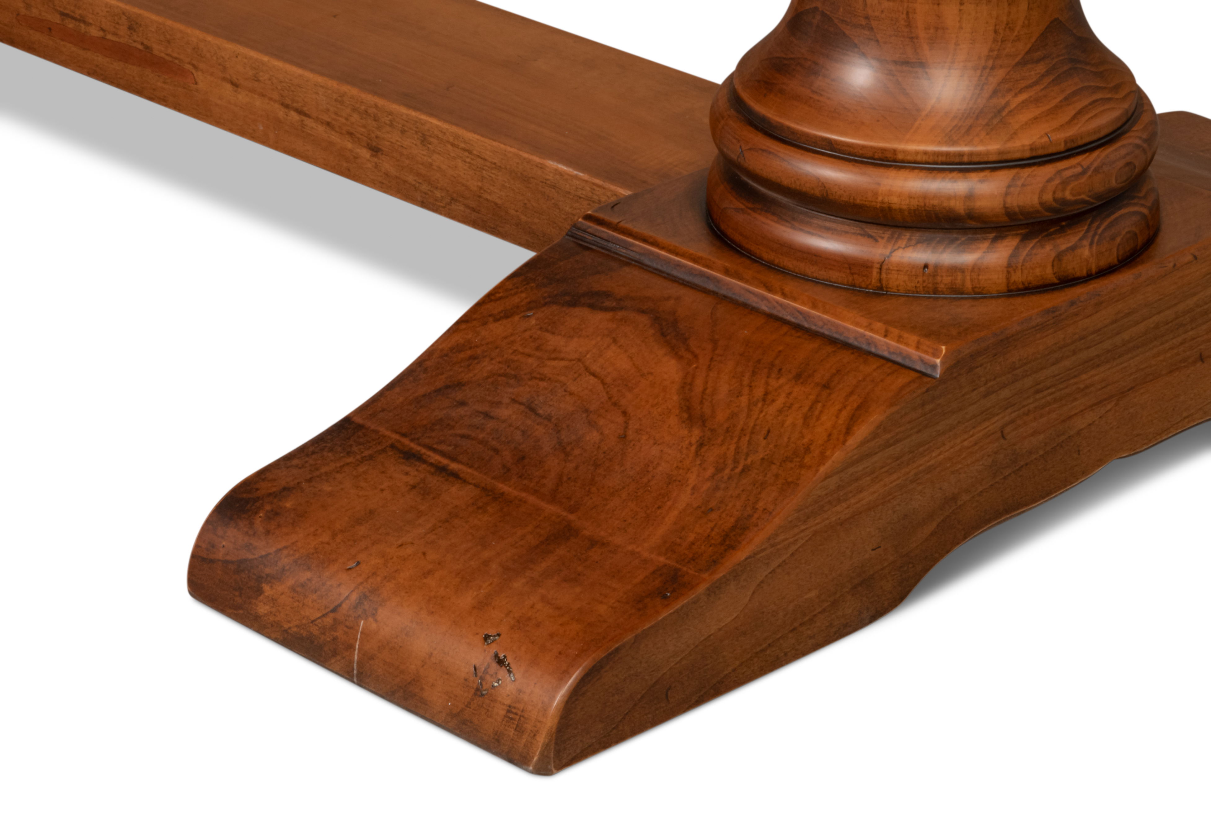 Lionisio Trestle Table, Noce Antica, Dining Table by Sarreid, 84" length x 41" width x 30" height View 6