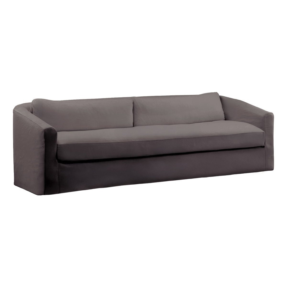 Violeta Sofa Slipcover Stone, Sofas & Sectional by Dovetail, 99.48" width x 29.2" height x 40.5" depth View 1