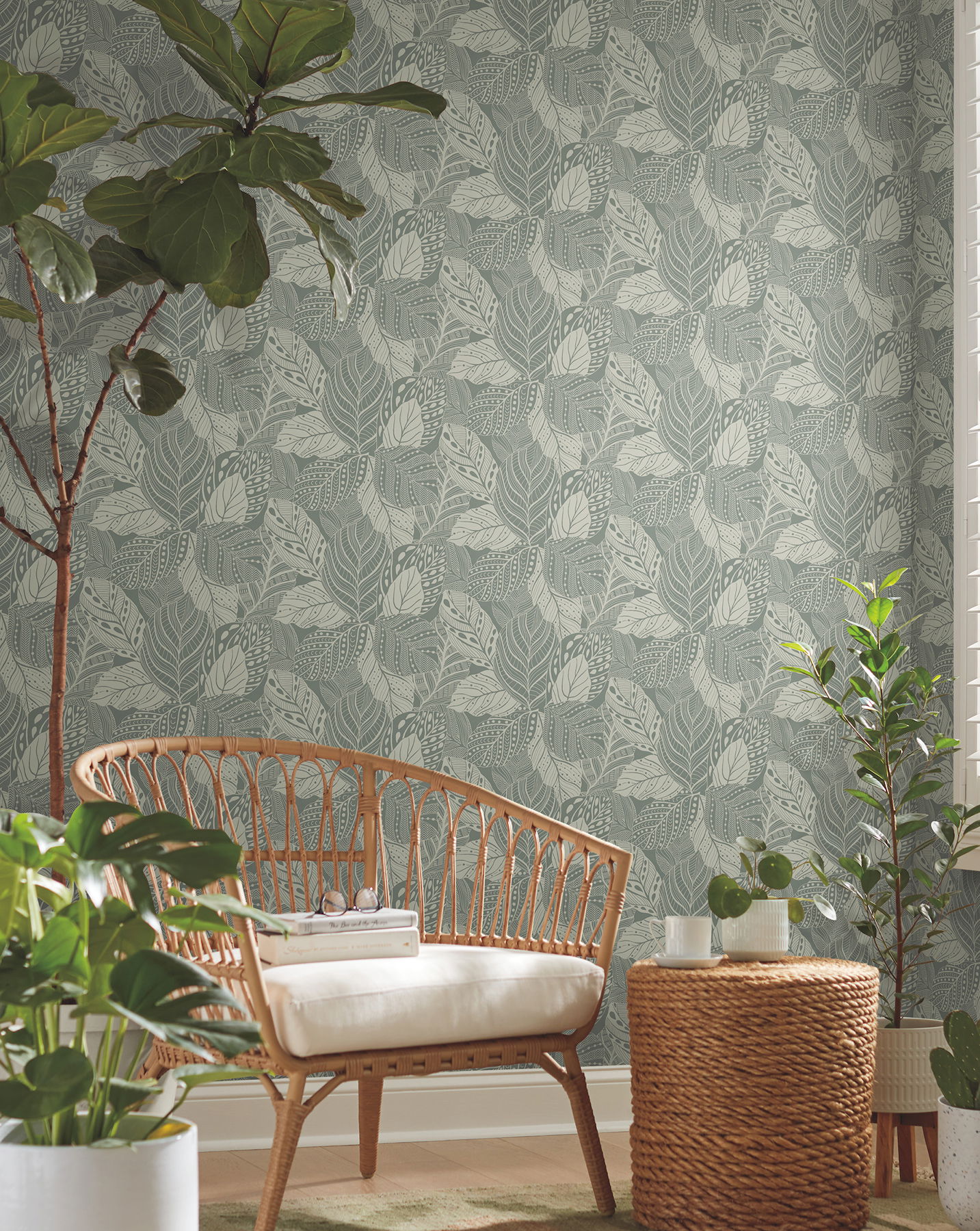 Eucalyptus Green Wallpaper large image 