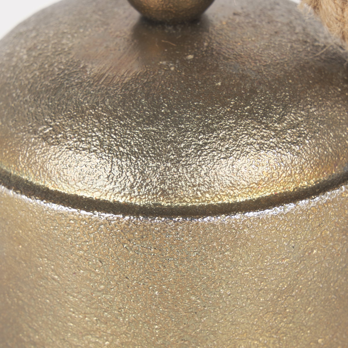 Quincy Medium Gold Metal Decorative Bell Object, Decorative Object by Mercana, 4.75" length x 4.75" width x 7" height View 9