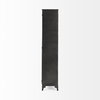 Poppy II 73.8' H Black Metal With Glass Door Display Cabinet, Cabinets & Sideboard by Mercana, 37.75" length x 15" width x 74" height thumbnail 5