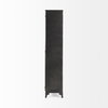 Poppy II 73.8' H Black Metal With Glass Door Display Cabinet, Cabinets & Sideboard by Mercana, 37.75" length x 15" width x 74" height thumbnail 6