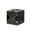 Darren (Small) 6L x 6W Black Metal Decorative Cube, Decorative Object by Mercana, 6.1" length x 6.1" width x 6.1" height thumbnail 1