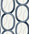 Interlock Navy Wallpaper, by York Wall, 33' length x 1'8.5" width x 0.02" depth thumbnail