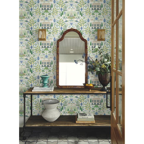 Camont Blue & Green Wallpaper