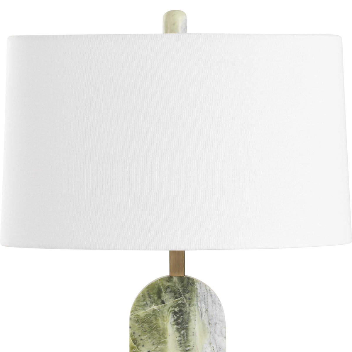 Moorea Green Marble Table Lamp, by Uttermost, 18" width x 28.25" height x 10" depth View 8