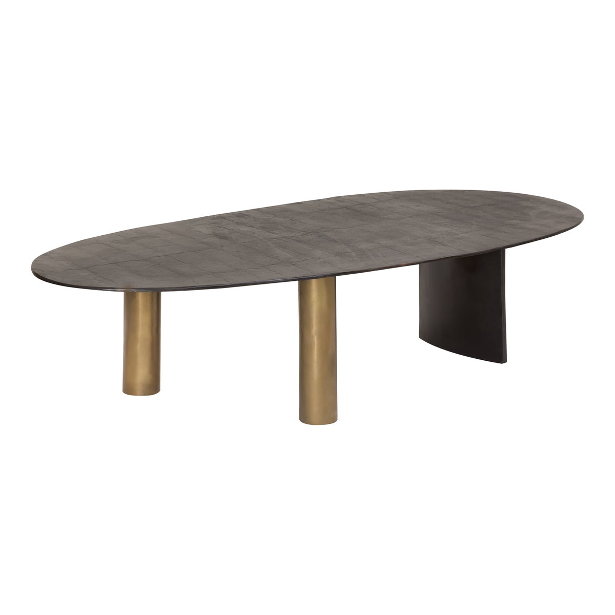 Nicko Coffee Table Black, by Moe's Home, 62.5" width x 16.25" height x 30" depth View 2