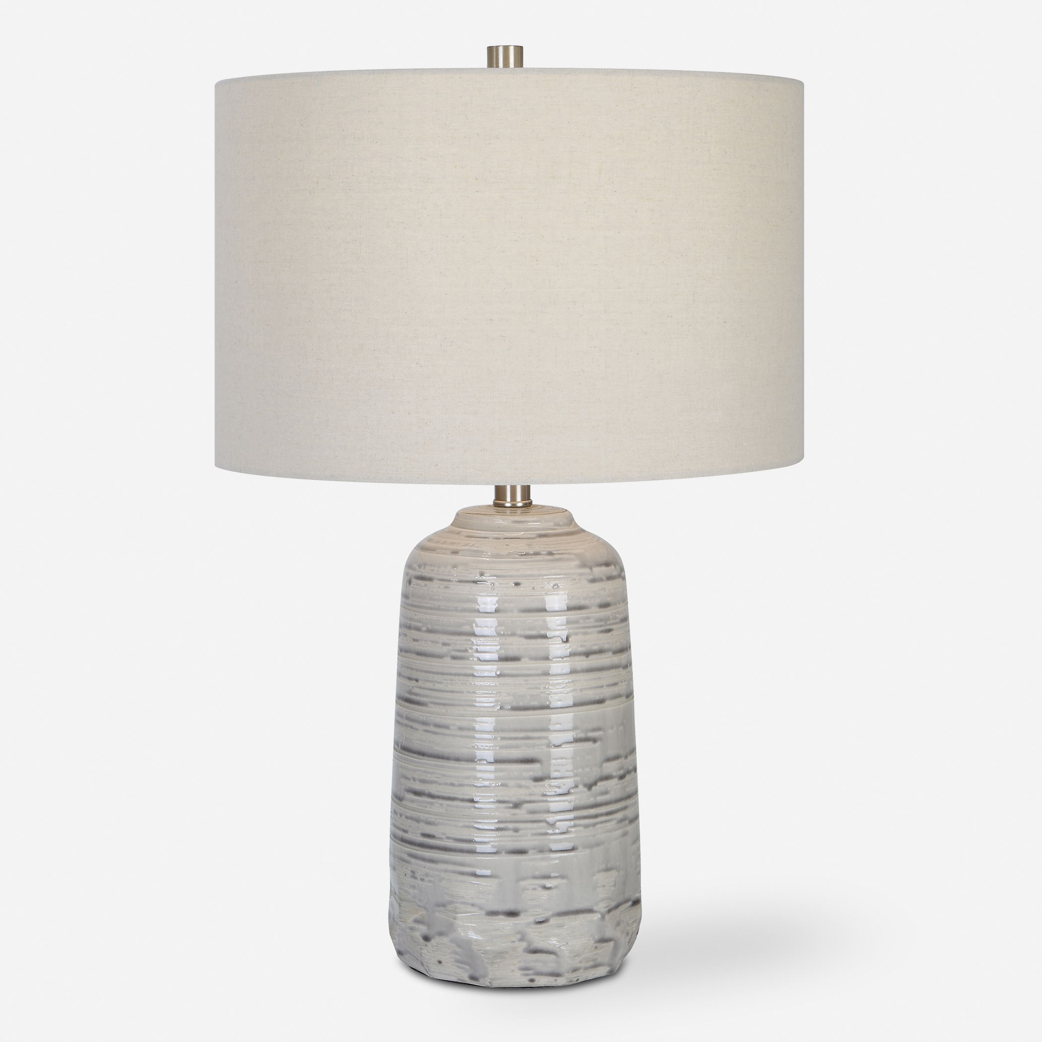 Cyclone Ivory Table Lamp large image 