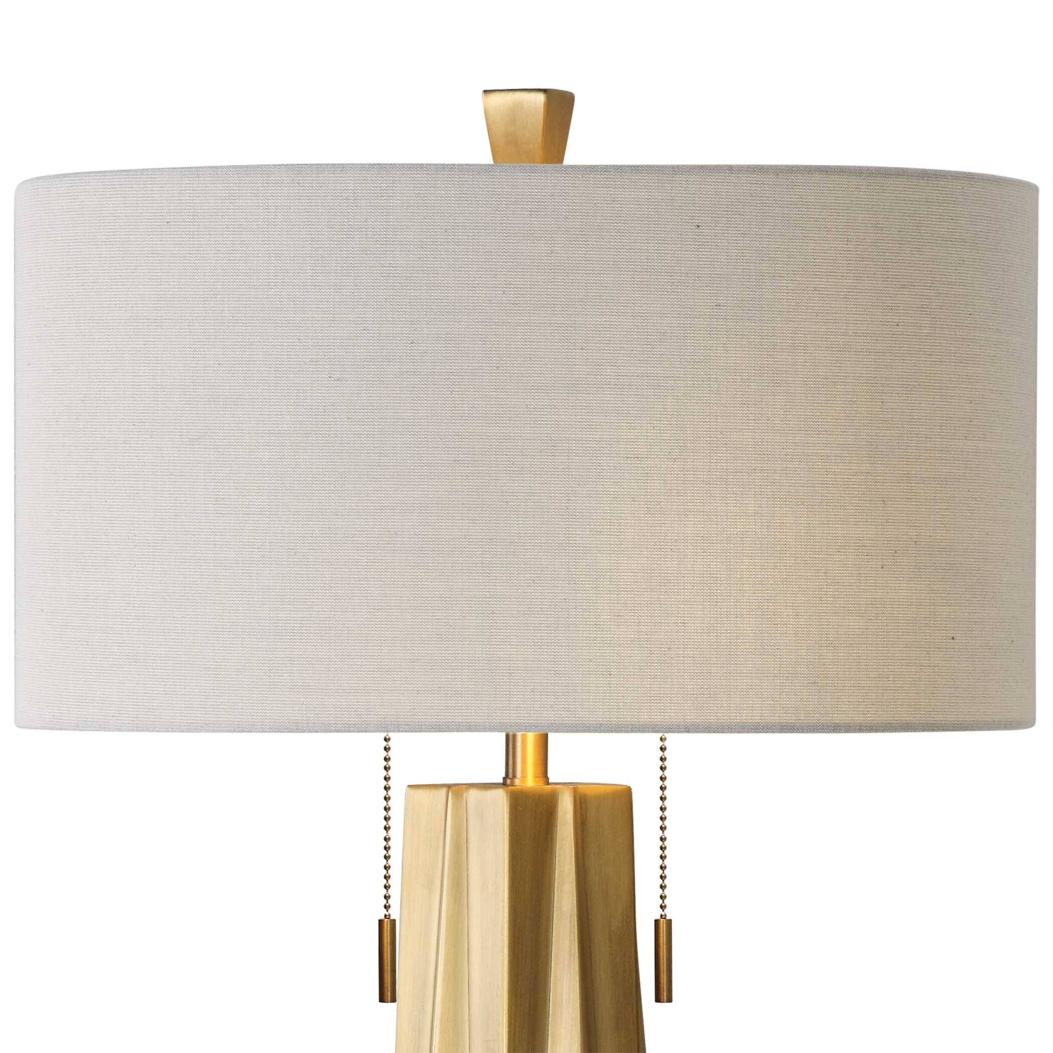 Maris Gold Table Lamp, by Uttermost, 17" width x 31.25" height x 17" depth View 5