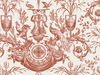 Avian Fountain Toile Brick Wallpaper thumbnail 0