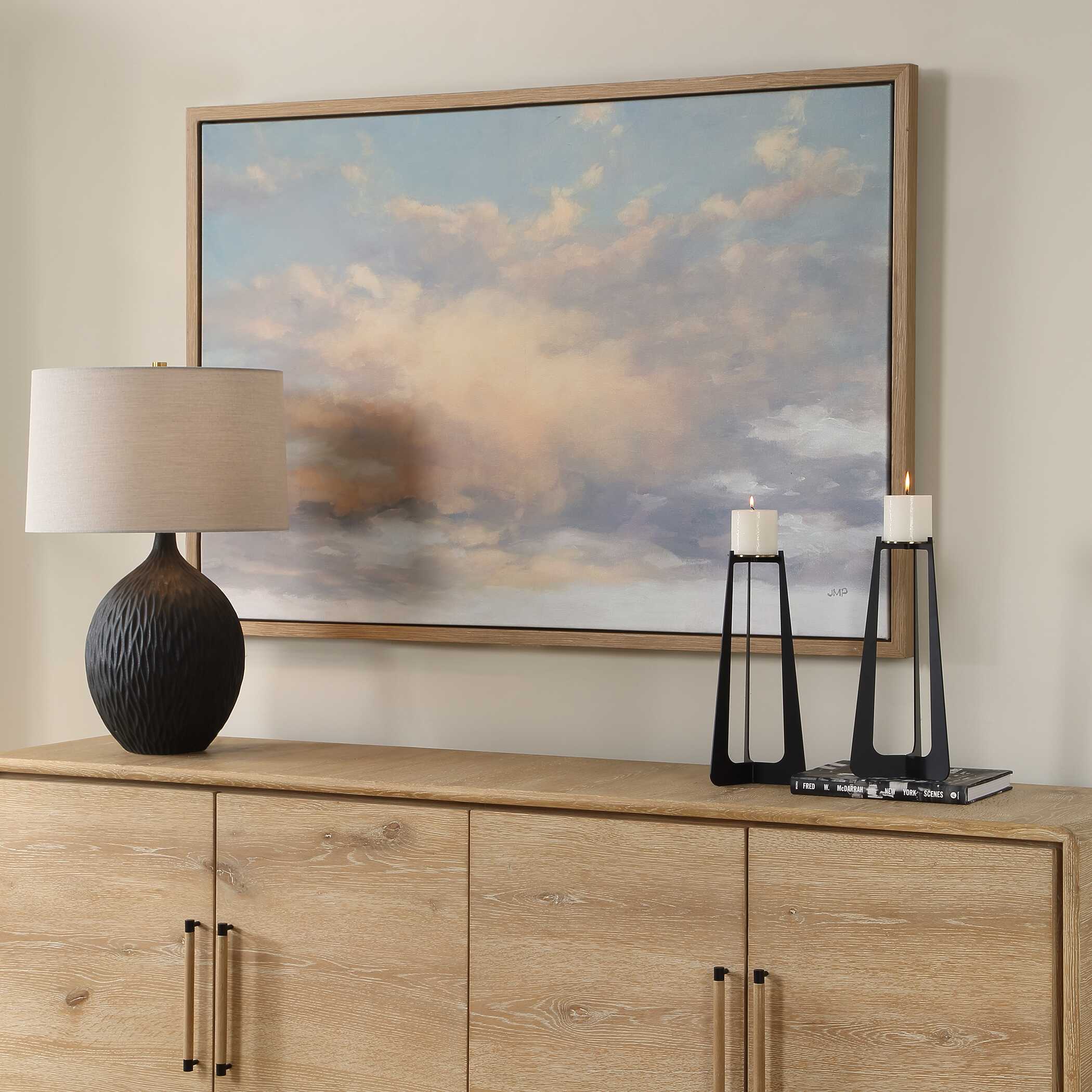 Take Me Higher Framed Sky Art, Painting by Uttermost, 56.5" width x 38.5" height x 1.62" depth View 3