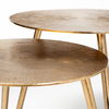 Reva III (Small) 16L x 16W Gold Round Top Cast Aluminum Accent Table thumbnail 7