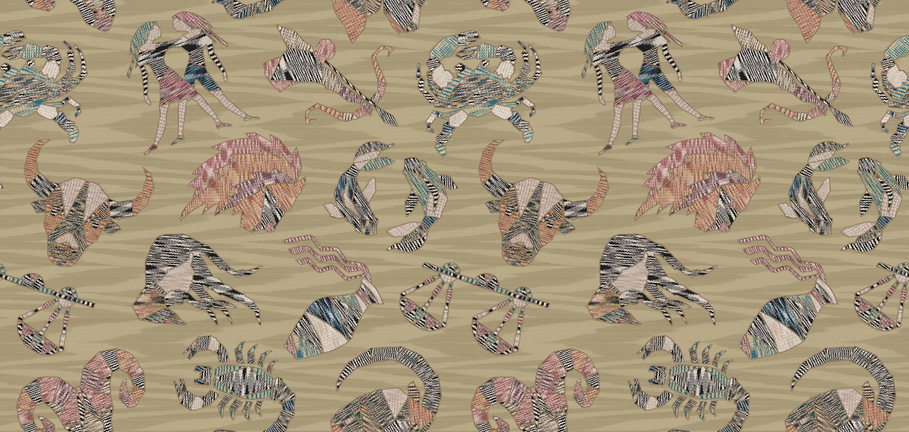 Constellations Gold Wallpaper large image 
