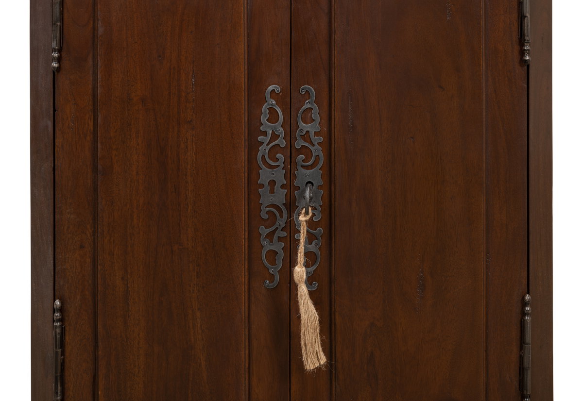 Austrian Hall Cabinet  Walnut, by Sarreid, 7" length x 2'2" width x 2'11" height View 7