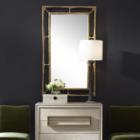 Felix Brass Rectangle Mirror